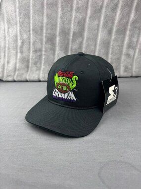 NEW Rare Vintage Starter Coca Cola Monsters Of The Gridiron Snapback Hat Cap 90s
